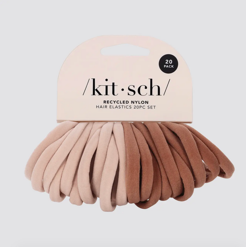 Nylon Hair Ties - Blush