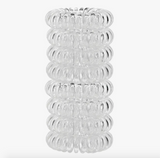 Spiral Hair Ties - 8 Pack Clear