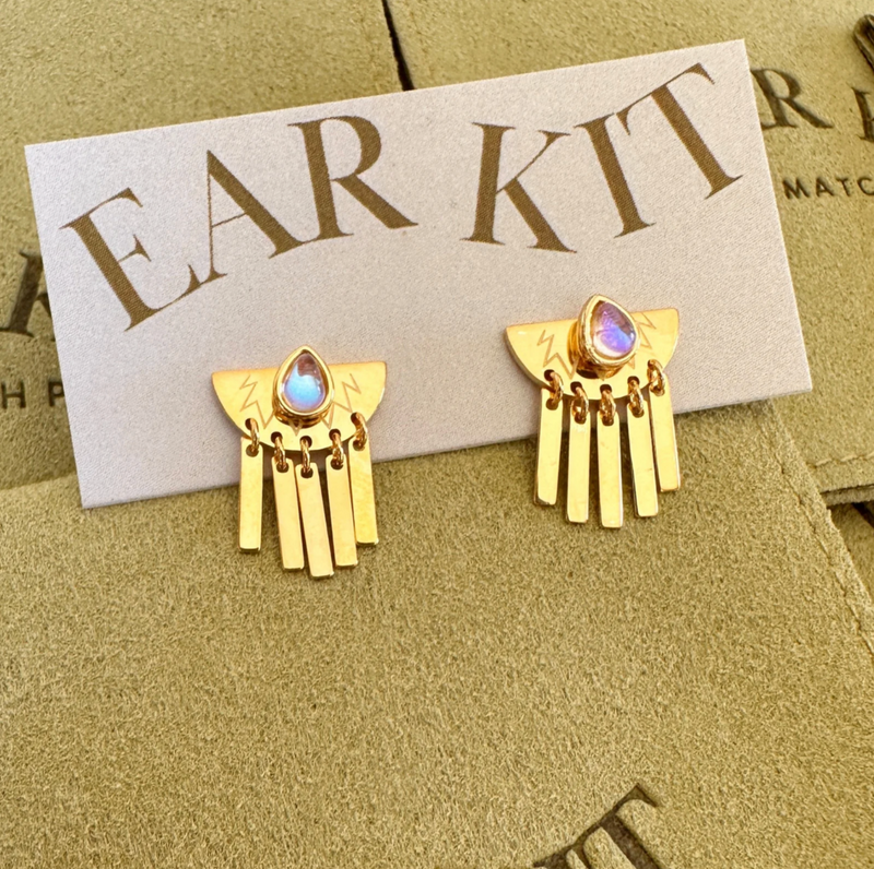 Ear Kit - Opal Teardrop + Cora Plate