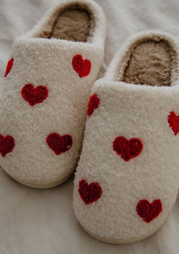 Slippers: Hearts All Over