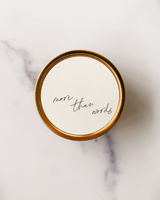 Candle -Soy Travel  "More Than Words"