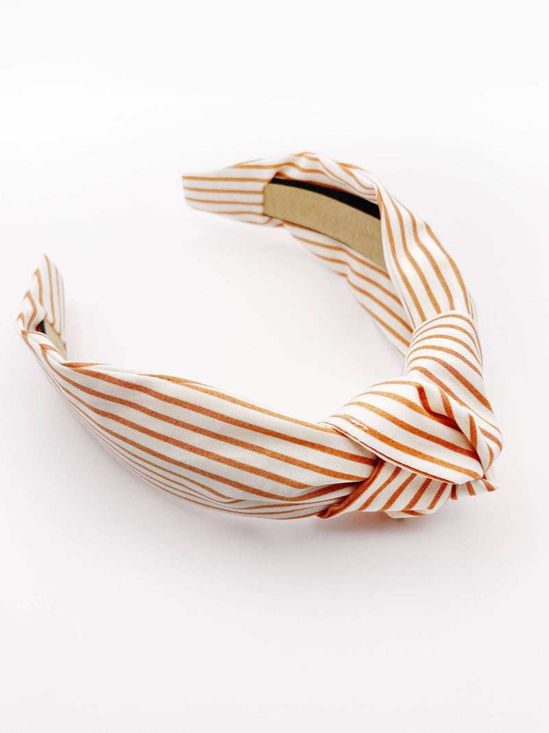 Headband: Striped Knotted