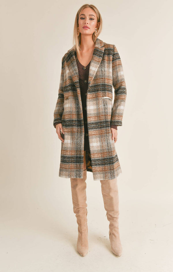 Arden Plaid Coat
