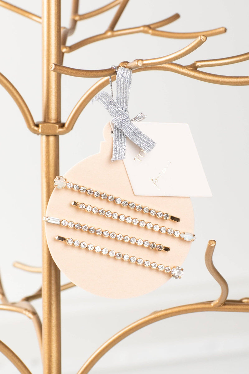 Holiday Bobby Set - Crystal