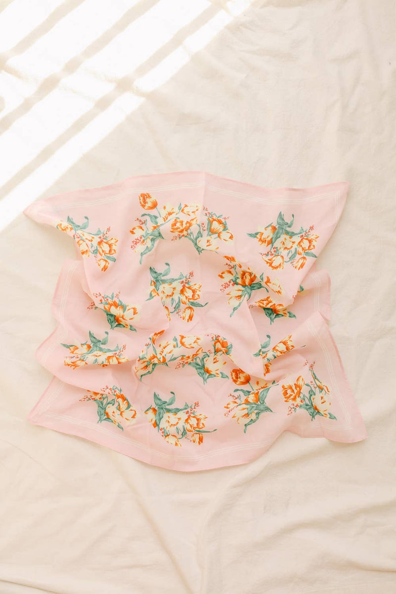 Orchid Flower Bandana - Pink