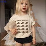Lets Go Girls Toddler Shirt - Ivory