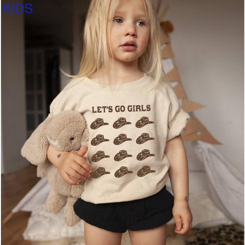 Lets Go Girls Toddler Shirt - Ivory